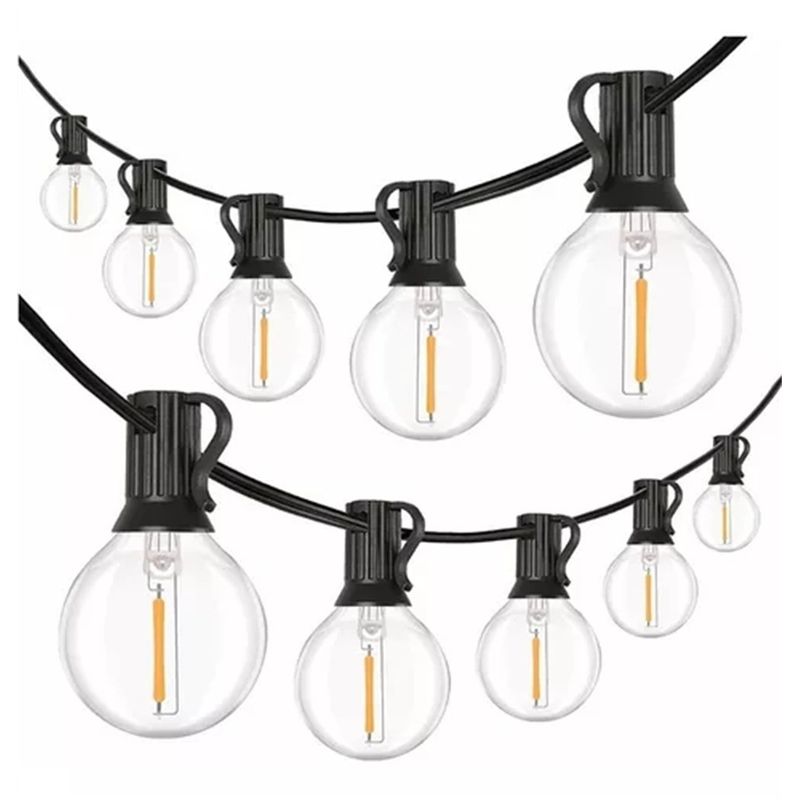 MICRO - Guirnalda De Luces 25 Led Focos Vintage Impermeable 76mN 220v
