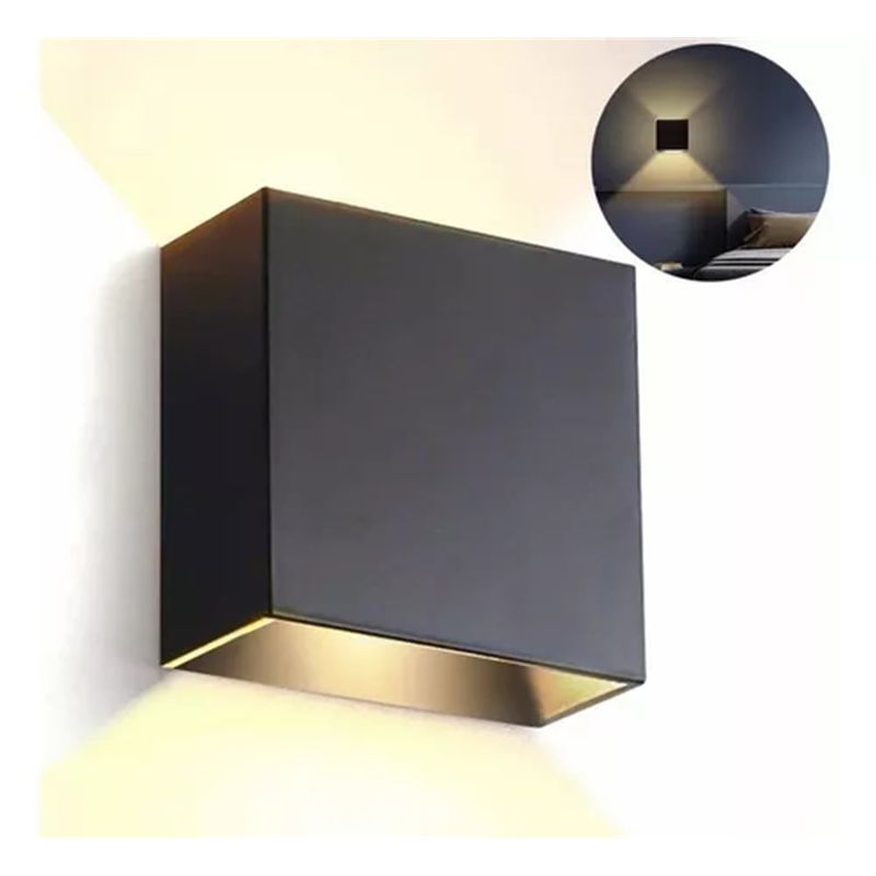 MICRO - Lámpara Pared Arbotante Cubo Moderna Led 6w Flotante Luz Spot