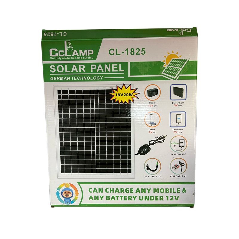 GENERICO - Panel Solar Multifuncional Carga Usb 20w Camping