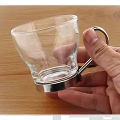 ALLEGRA - Set de 6 Tazas de Café 100 ml Vidrio Templado