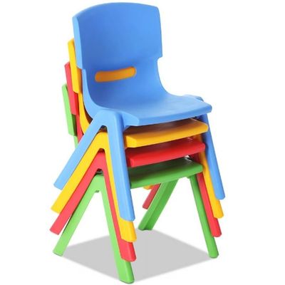 Imagen 2 del producto Set 4 Sillas Plástica Infantil Niños Niñas Piso Taburete