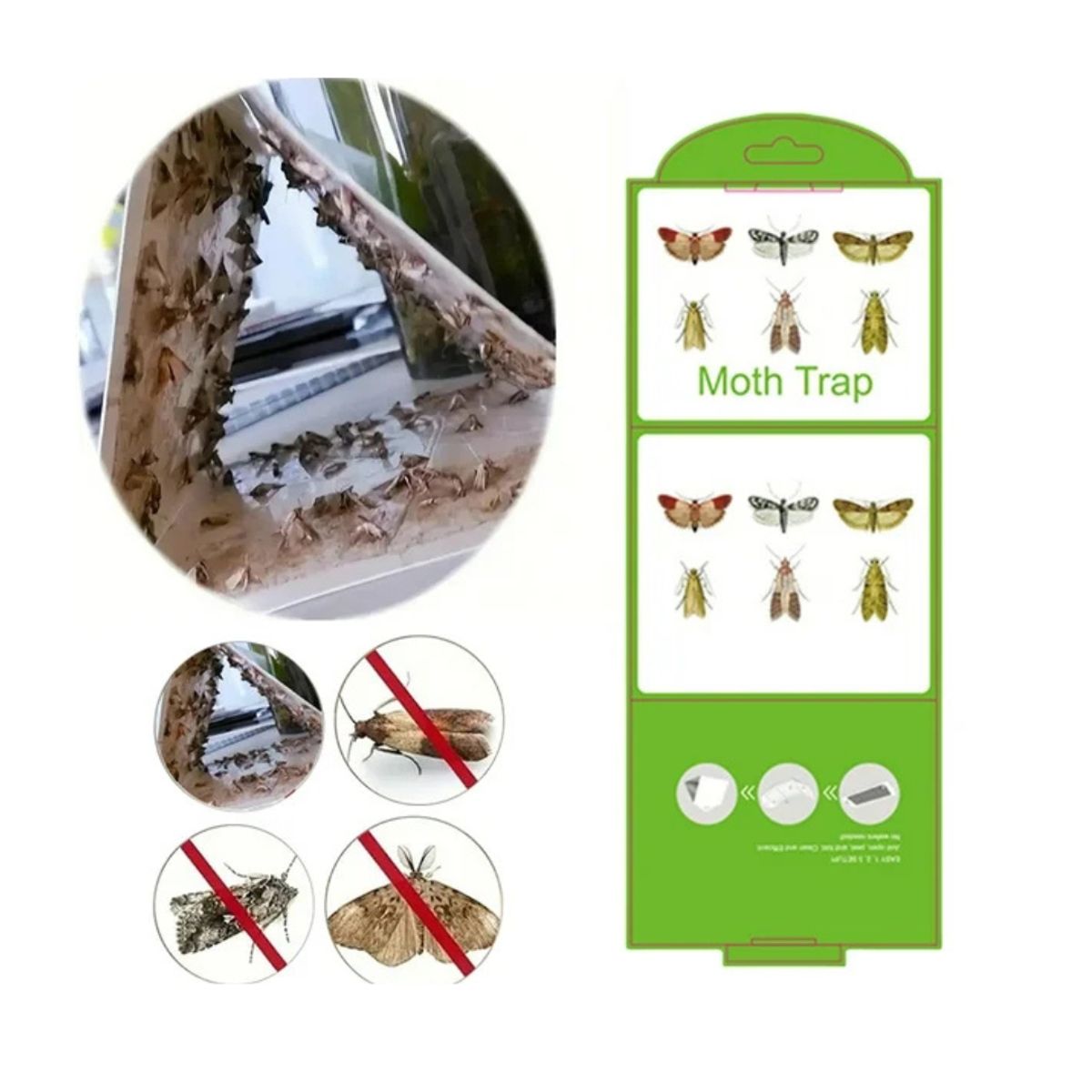 GENERICO - Pack 10 Trampas Para Polillas De Despensa