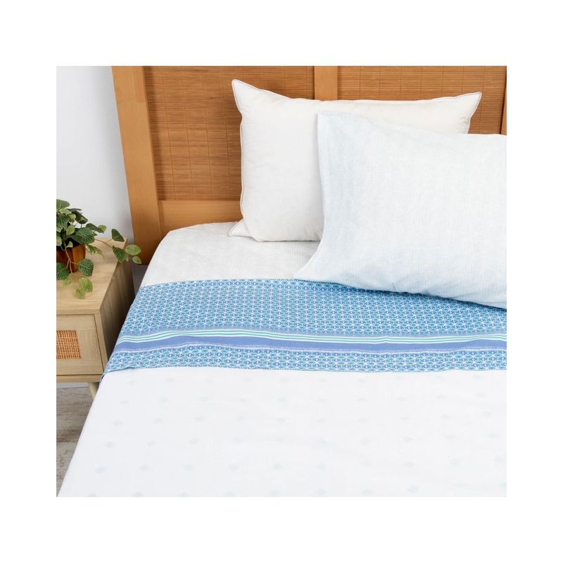 MASHINI - Sábana 180 hilos Estampada Agua 2 plazas
