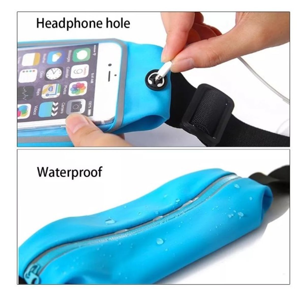 GENERICO - Banano Ciclista Banano Running Para Deportes Banano Teléfono AZUL