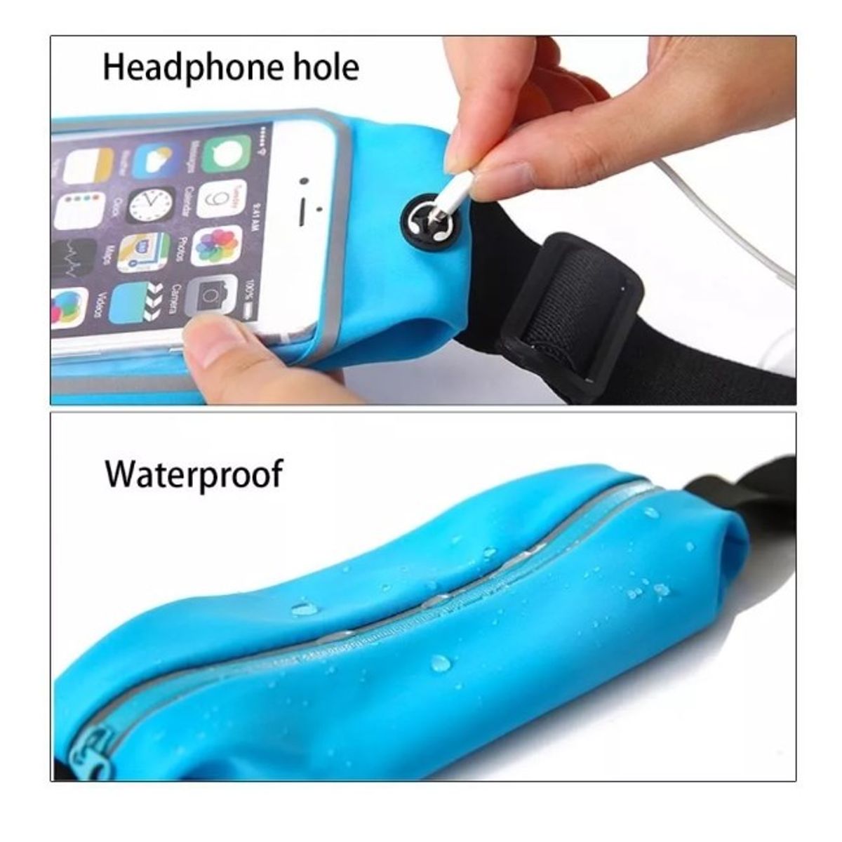 GENERICO - Banano Ciclista Banano Running Para Deportes Banano Teléfono AZUL