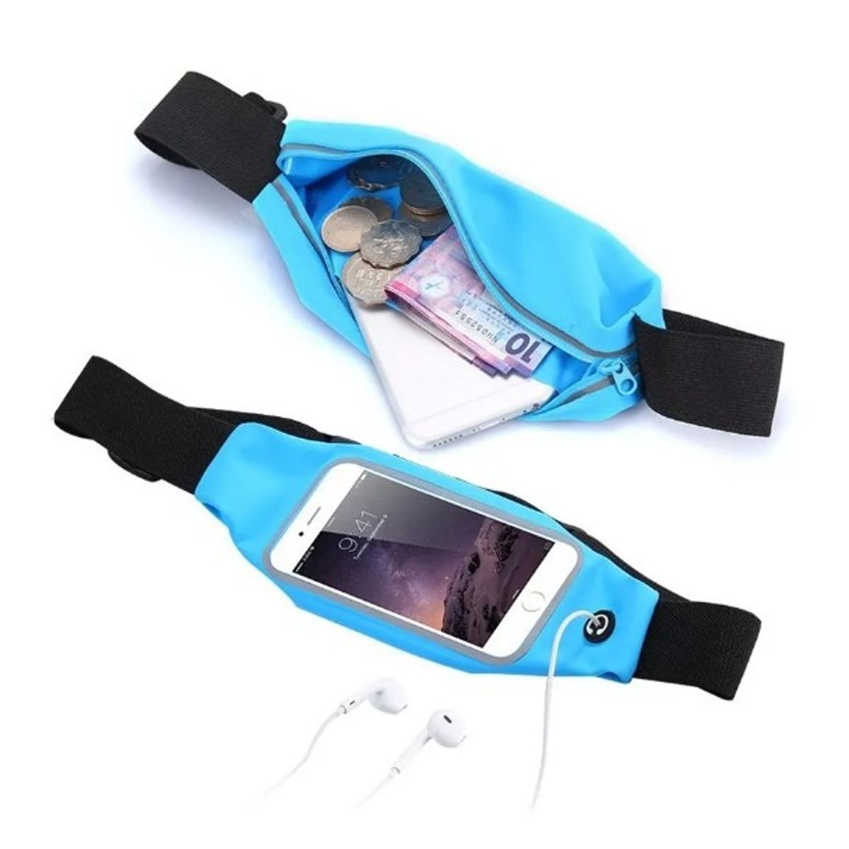 GENERICO - Banano Ciclista Banano Running Para Deportes Banano Teléfono AZUL