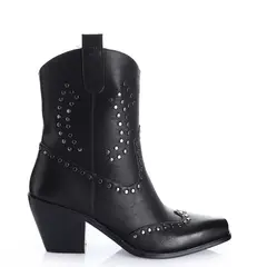 VIA UNO - Botin Mujer Negro 12512408