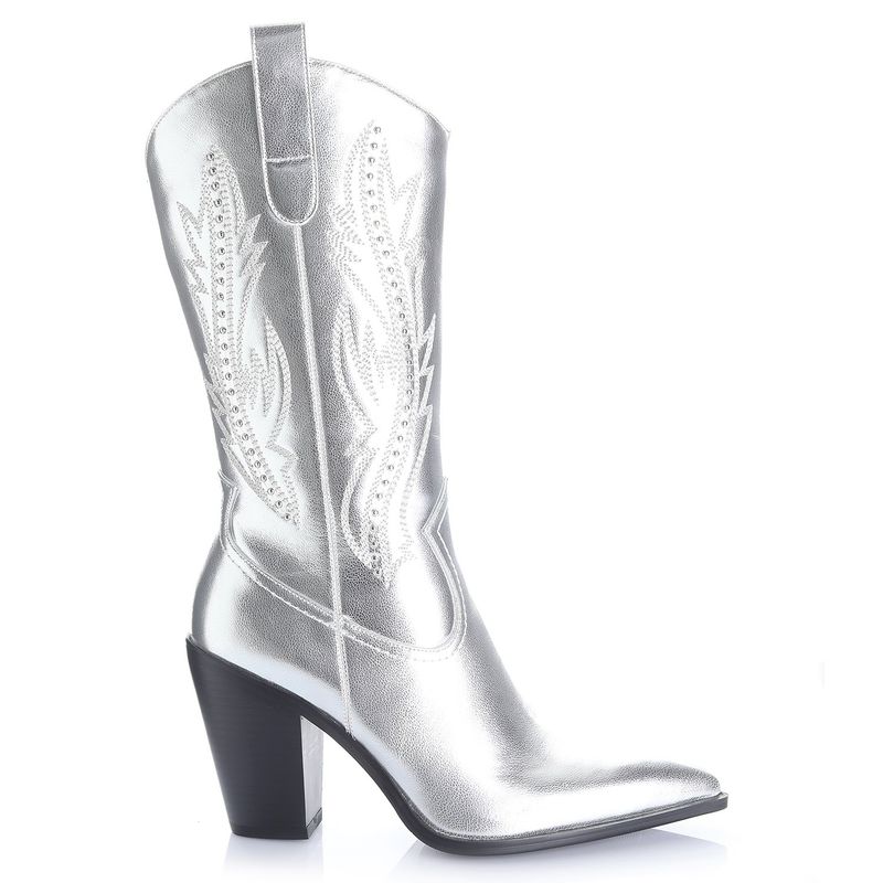 VIA UNO - Bota Mujer Via Uno Plata 12513312