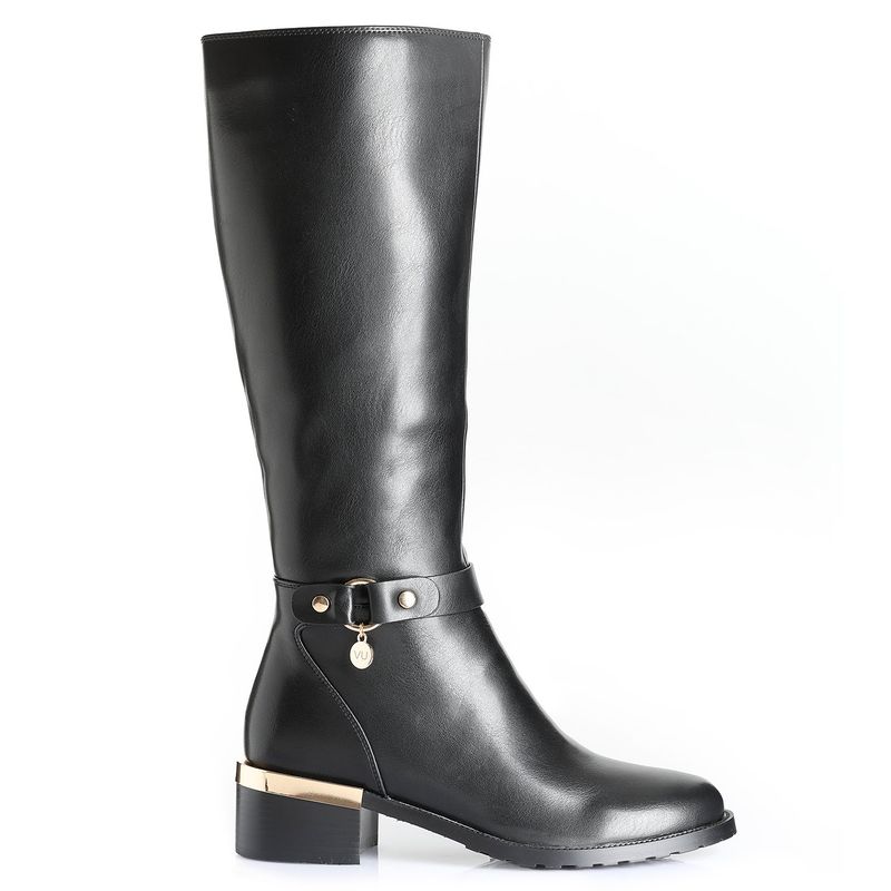 VIA UNO - Bota Mujer Via Uno Negro 12531315