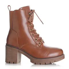 VIA UNO - Botin Mujer Camel 12532415