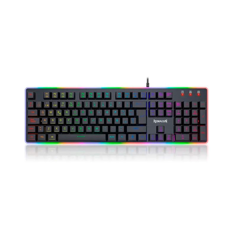 REDRAGON - Teclado Gamer Redragon K509 RGB Dyaus Black Español