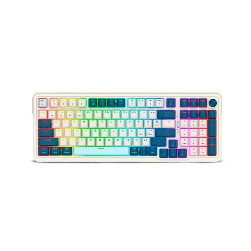 REDRAGON - Teclado Gamer Redragon Eisa K686WB RGB PRO Whiteblack