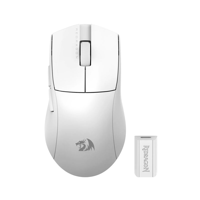 REDRAGON - Mouse Gamer Inálambrico Redragon K1ng M916 Pro 4K Blanco