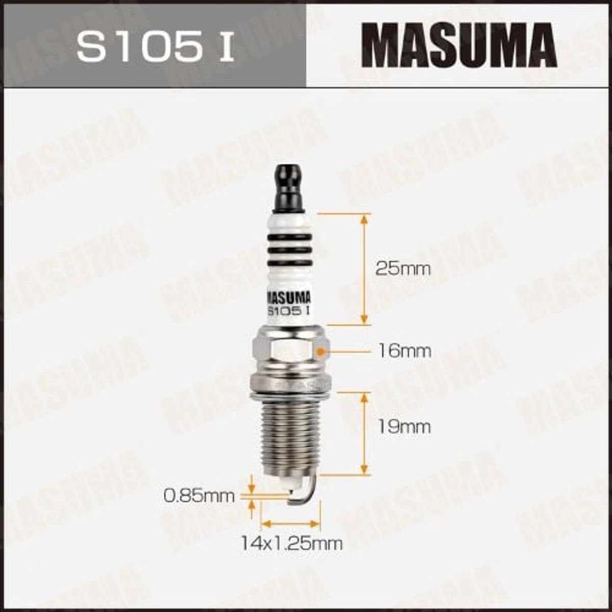 GENERICO - Pack 4 Bujías Iridium S105i Para Cruze Sonic Tracker Masuma