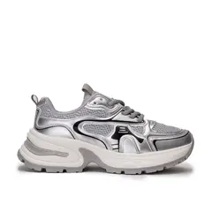 CHINITOWN - Zapatilla Deportiva Mujer Gris Reid