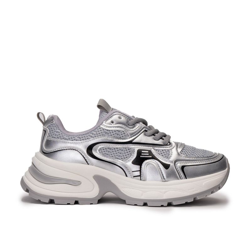 CHINITOWN - Zapatilla Deportiva Mujer Gris Reid Chinitown