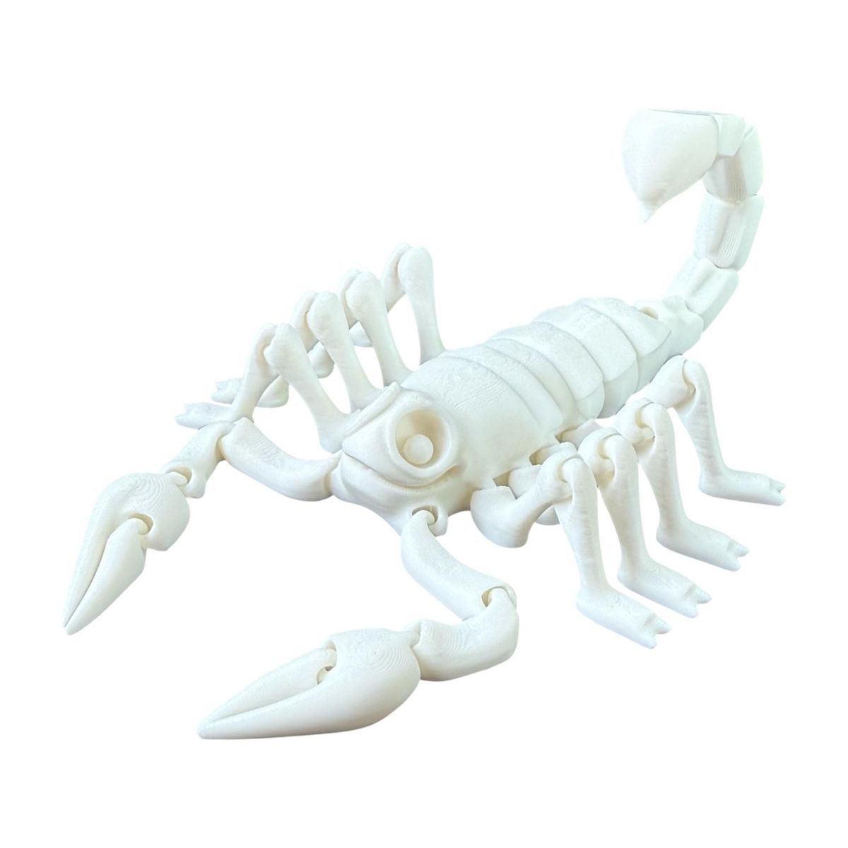 MODOKO - Escorpión Articulado Juguete Realista Coleccionable - Blanco