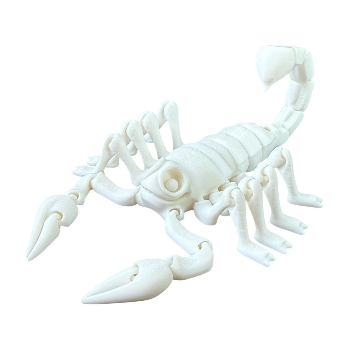 MODOKO - Escorpión Articulado Juguete Realista Coleccionable - Blanco