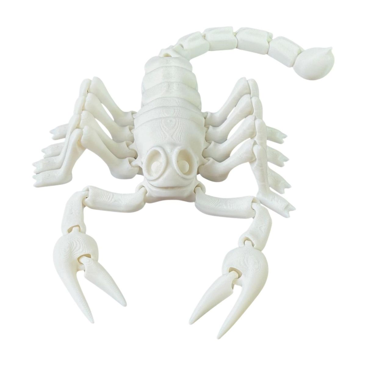 MODOKO - Escorpión Articulado Juguete Realista Coleccionable - Blanco