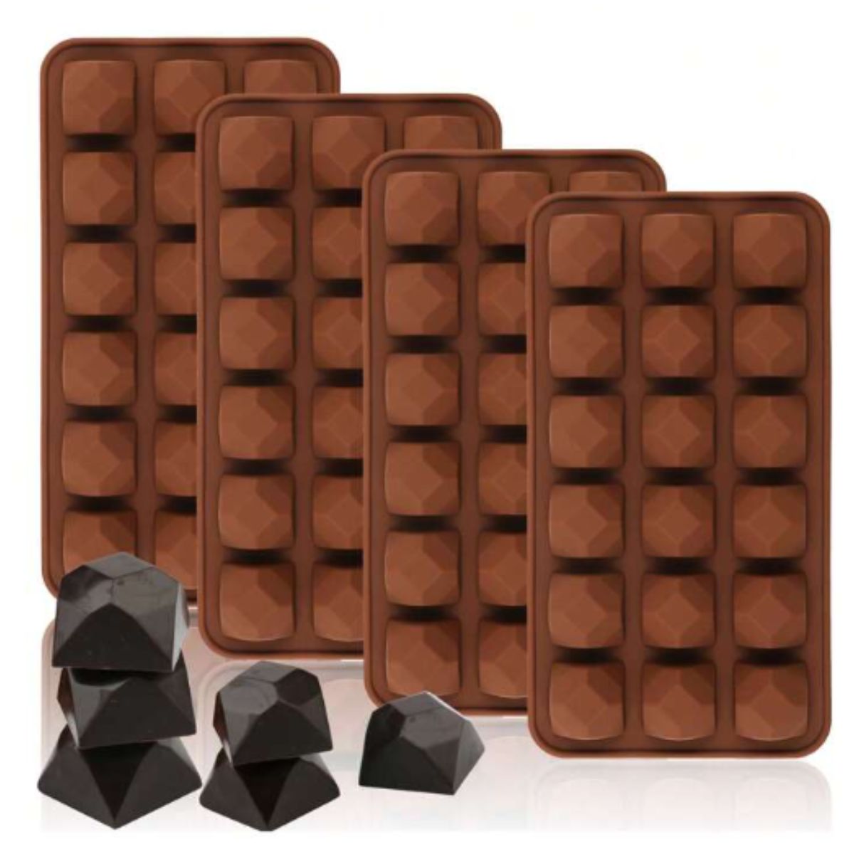 GENERICO - Moldes 18 Espacios Forma Diamante