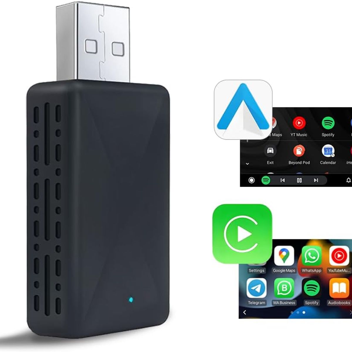 KUANGYE - Carplay Inalambrico Adaptador Mini Para Compatible Con Iphone