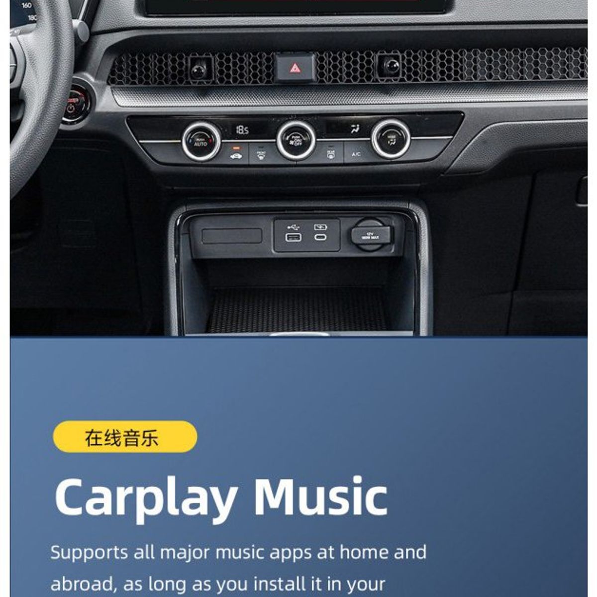 KUANGYE - Carplay Inalambrico Adaptador Mini Para Compatible Con Iphone