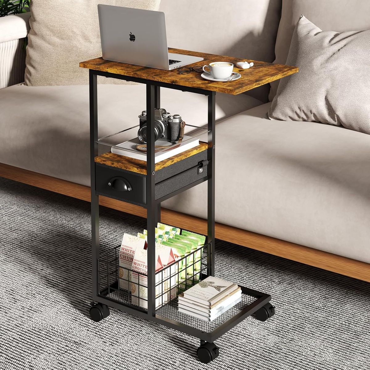 AIZO - AIZO Carro Organizador Tipo C con Ruedas - Multiusos para Cocina Baño