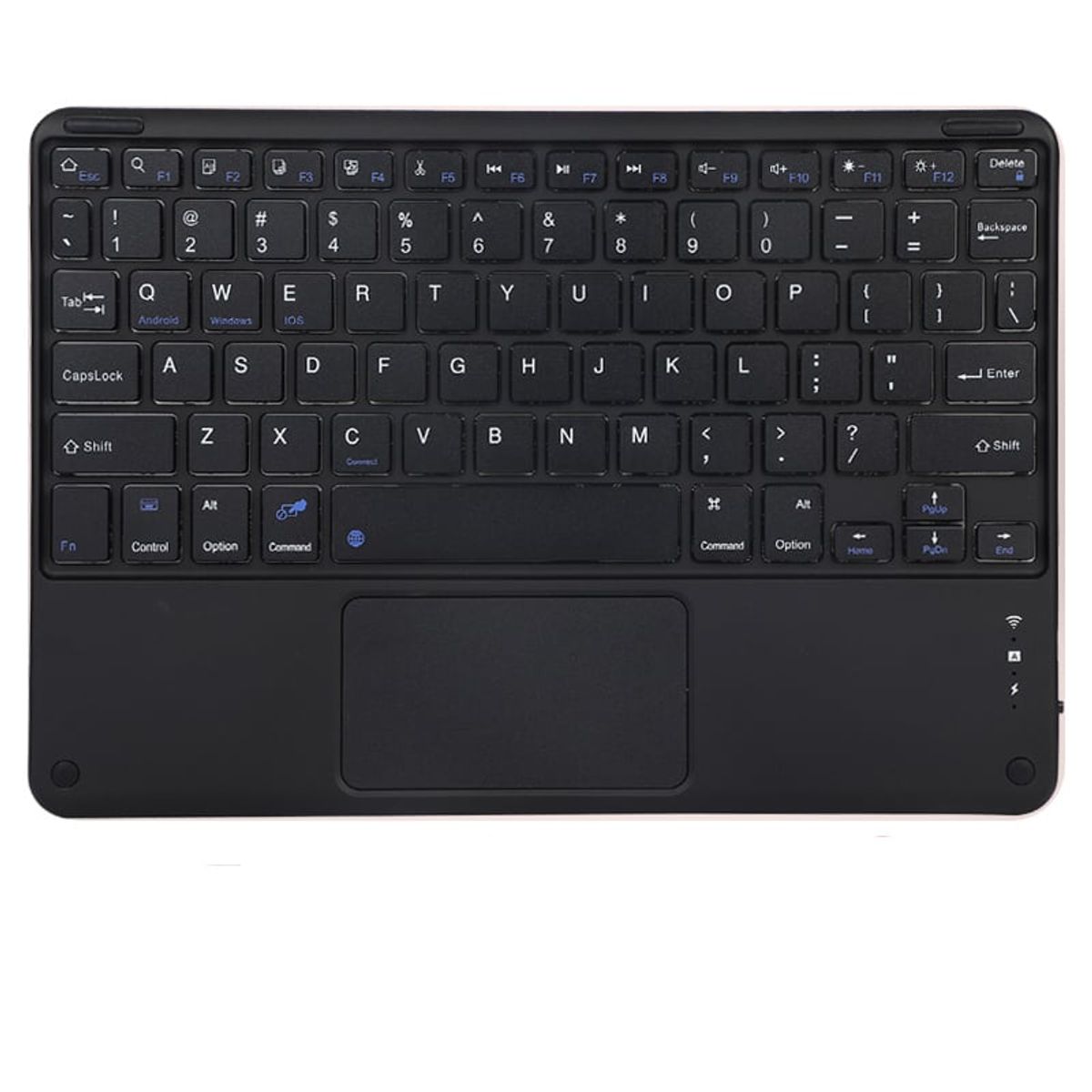 RENVMEXY - Funda Con Teclado Bluetooth Touch Para Ipad 10.2 Air10.5 Pro10.5 Negro