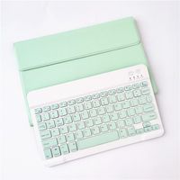 Teclado Bluetooth Funda Para Lenovo Tab P11 11 Pulgadas Verde