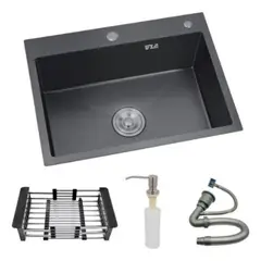 LABALAOS - Lavaplatos Para Cocina 55x45 Rejilla Y Dispensador