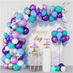 GENERICO - Globo De Fiesta Temática Sirena 128 Piezas Para Decoración
