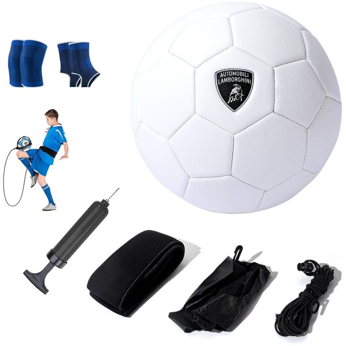PUREPOWER - Pelota de Fútbol Soccer Set Con Cinturón de entrenamiento-5.