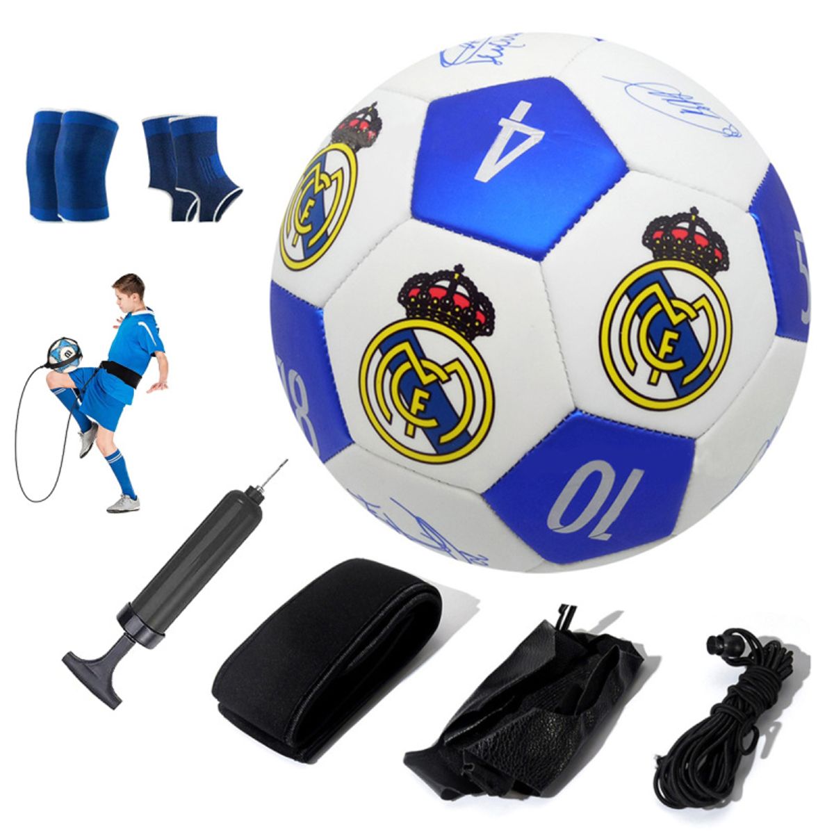 PUREPOWER - Pelota de Fútbol Soccer Set Con Cinturón de entrenamiento-5