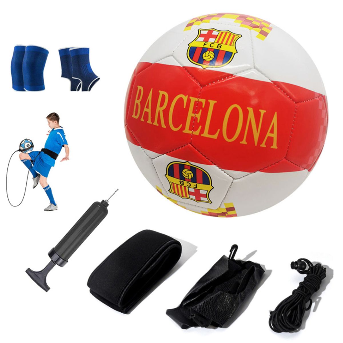 PUREPOWER - Pelota de Fútbol Soccer Set Con Cinturón de entrenamiento-5.