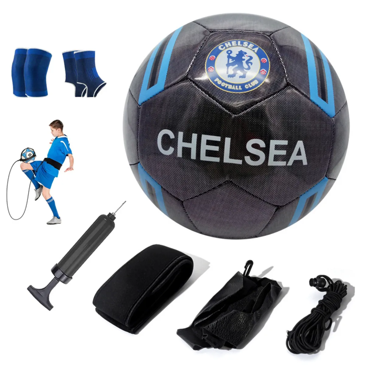 PUREPOWER - Pelota de Fútbol Soccer Set Con Cinturón de entrenamiento-5.