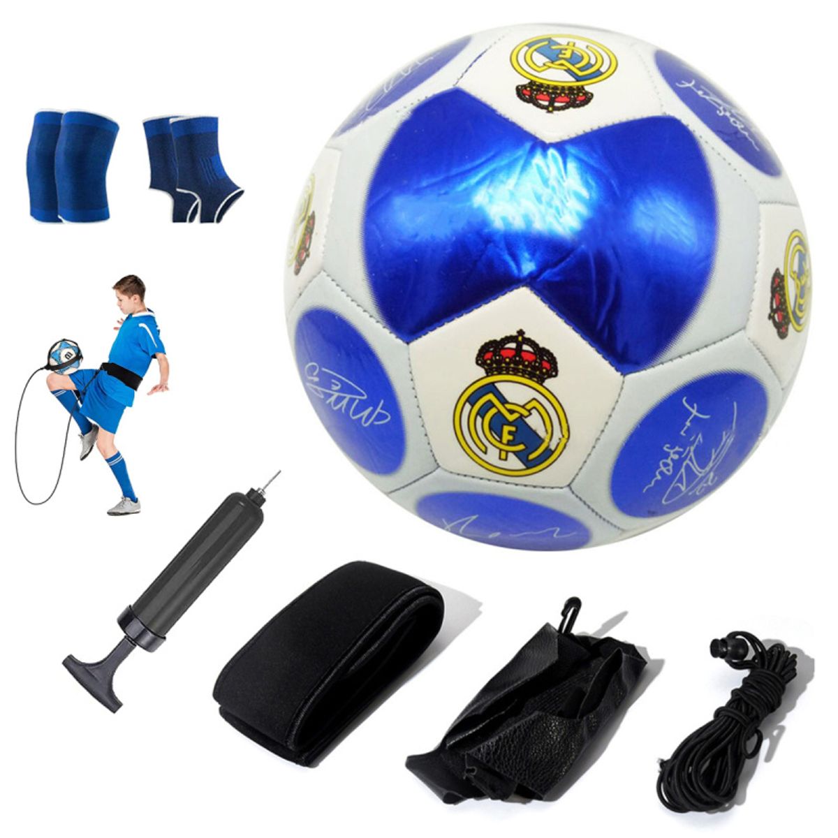 PUREPOWER - Pelota de Fútbol Soccer Set Con Cinturón de entrenamiento-5.