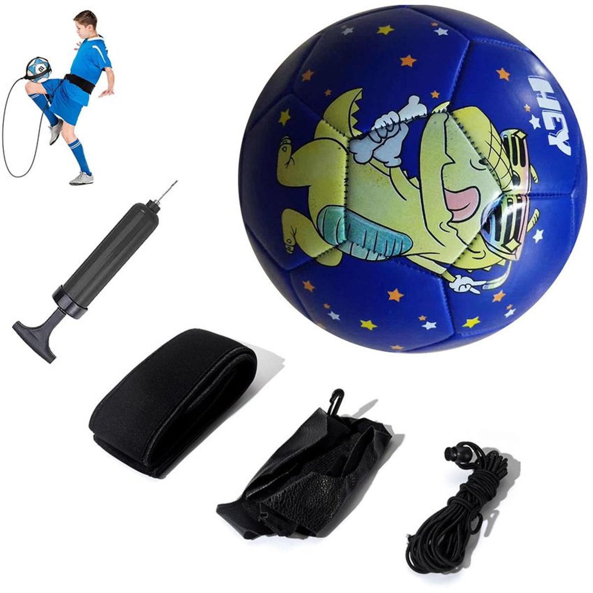 PUREPOWER - Pelota de Fútbol Soccer Set Con Cinturón de entrenamiento-5.