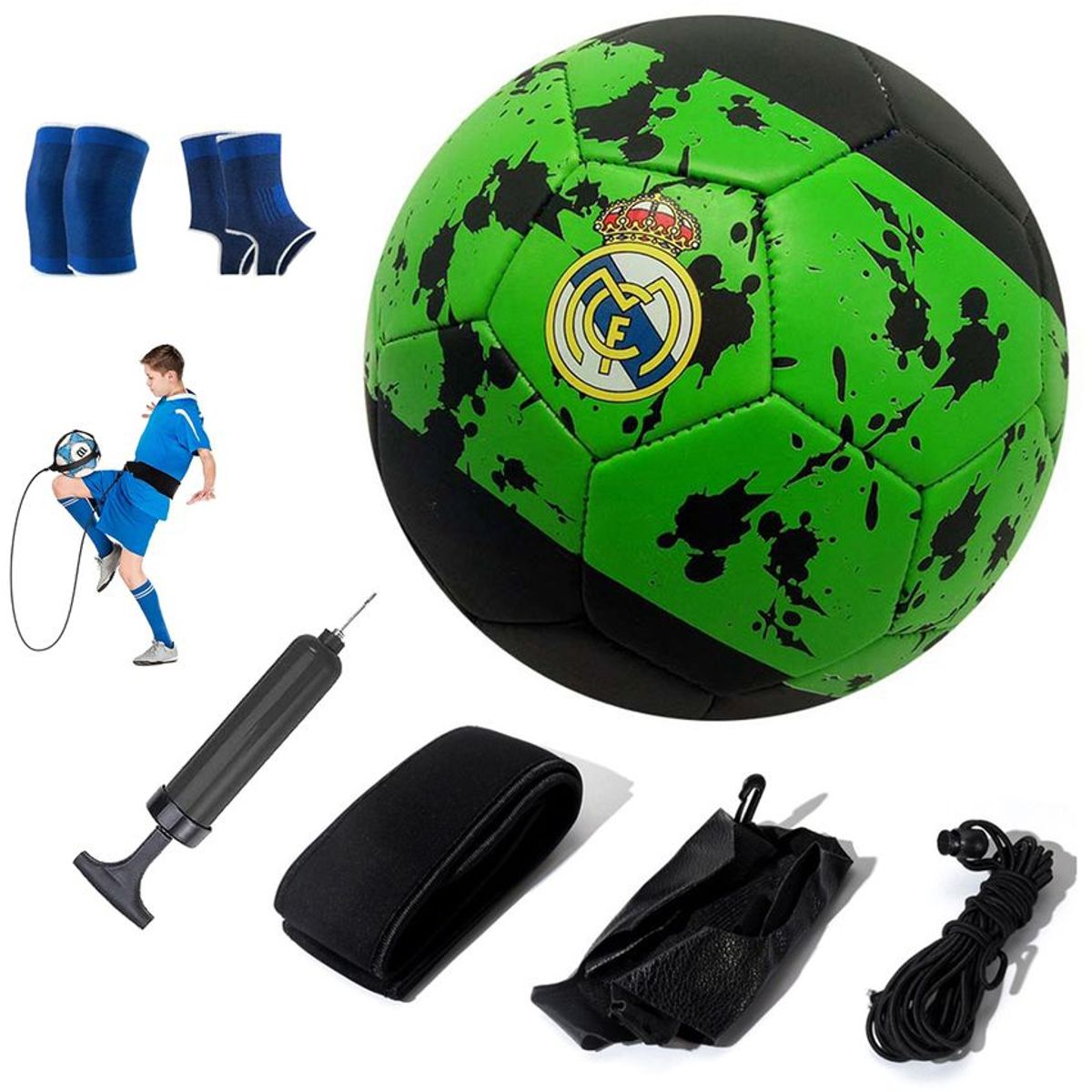 PUREPOWER - Pelota de Fútbol Soccer Set Con Cinturón de entrenamiento-5