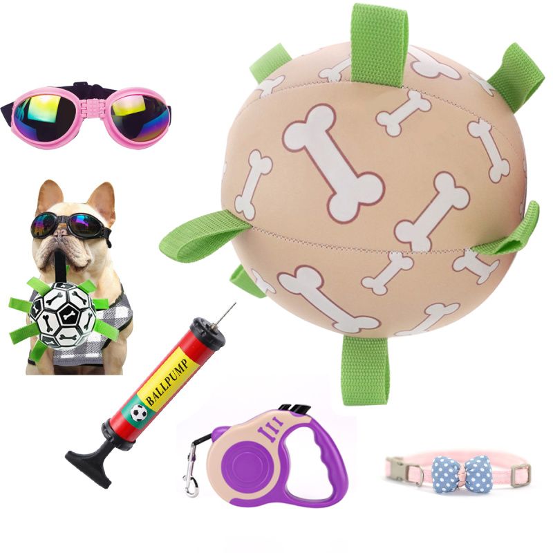 PUREPOWER - Pelota de Fútbol de Juguete para Perros con Pestañas de Agarre-15CM.