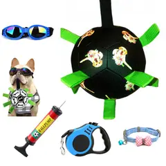 PUREPOWER - Pelota de Fútbol de Juguete para Perros con Pestañas de Agarre-15CM