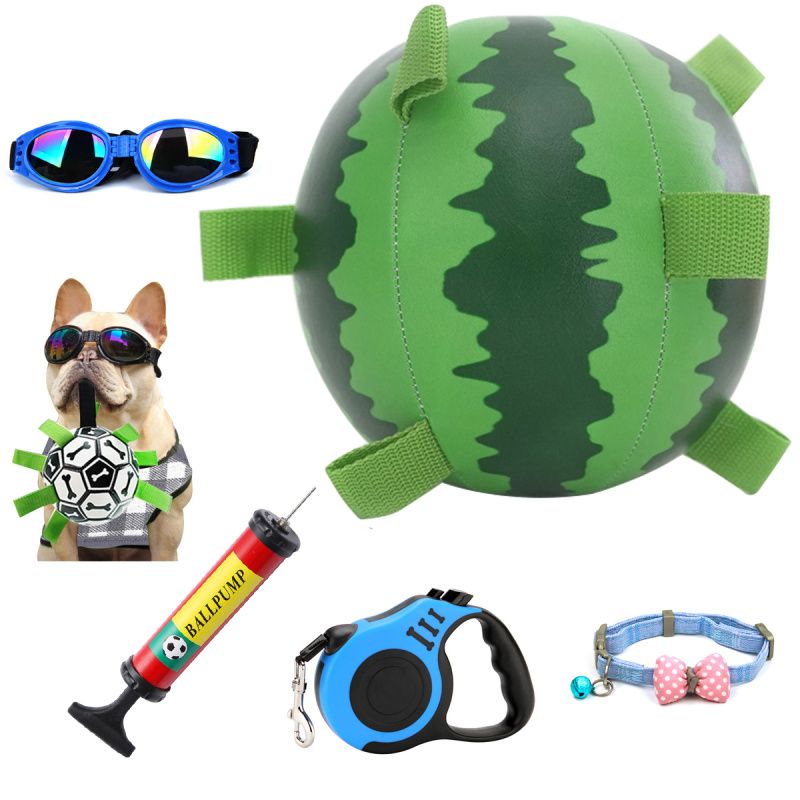 PUREPOWER - Pelota de Fútbol de Juguete para Perros con Pestañas de Agarre-15CM