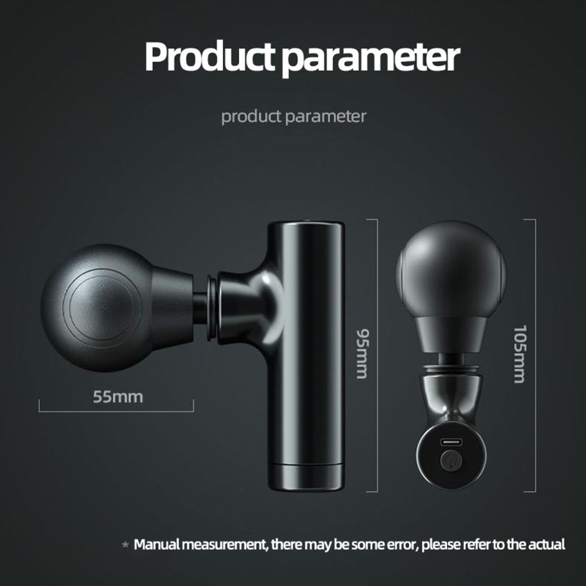 PUREPOWER - Pistola fascia de Músculos Percusión de Tejido Profundo Portátil