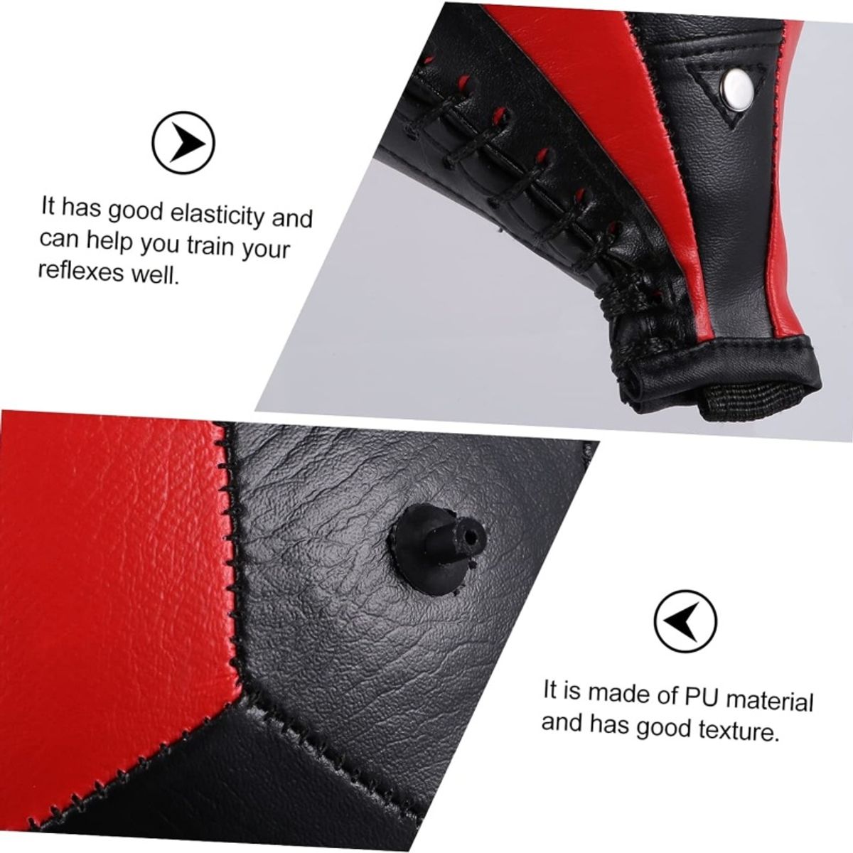 PUREPOWER - Bolsa de boxeo de piel sintética con Vendas de Mano Elastica