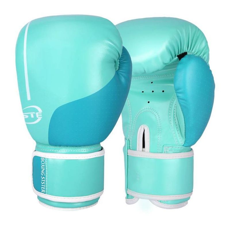 GENERICO - Guantes de Boxeo Mujer para MuayThai y Kick Boxing-verde8OZ