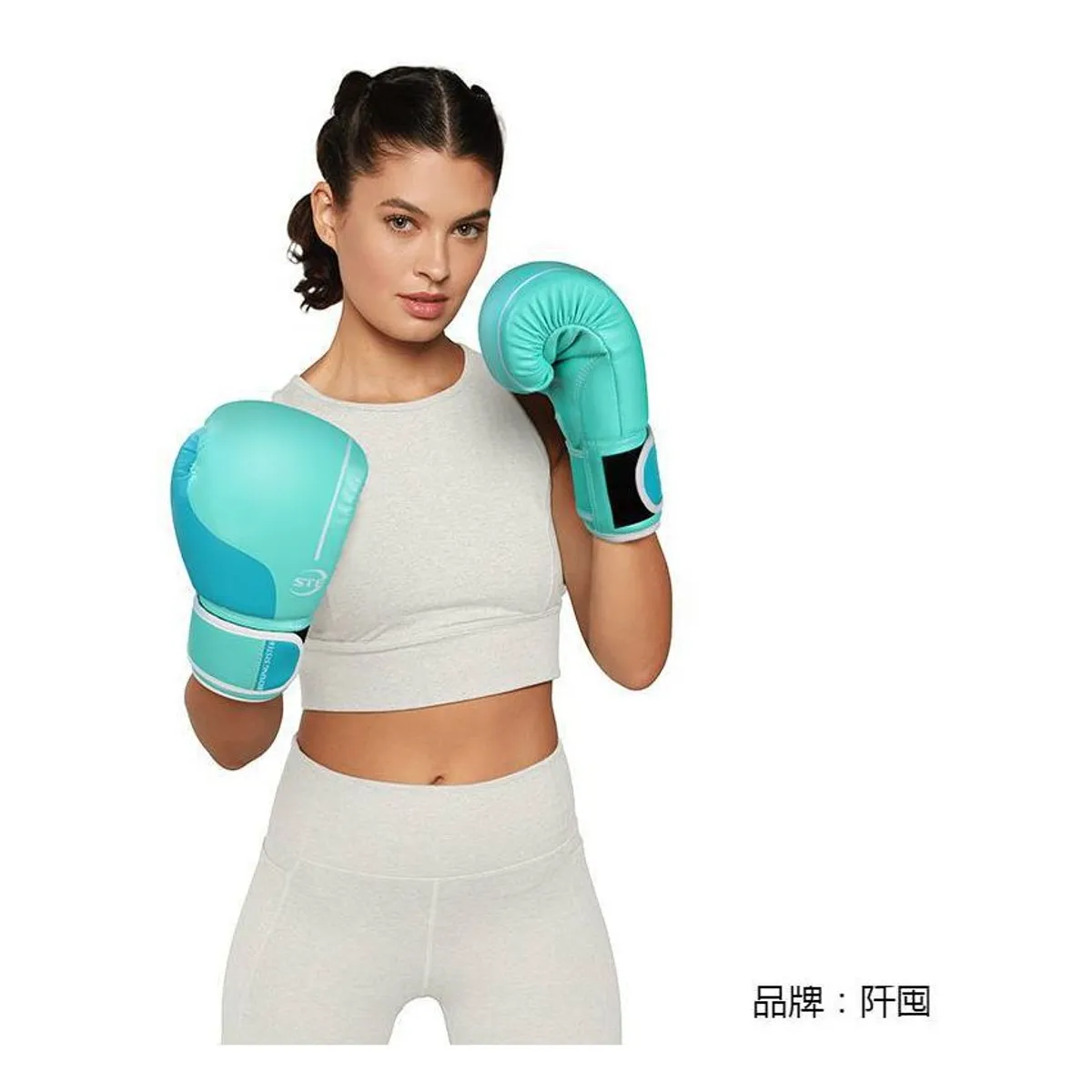 PUREPOWER - Guantes de Boxeo Mujer para MuayThai y Kick Boxing-verde8OZ