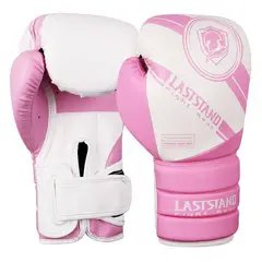 GENERICO - Guantes de Boxeo Mujer para MuayThai y Boxing-RosaBlanco10OZ