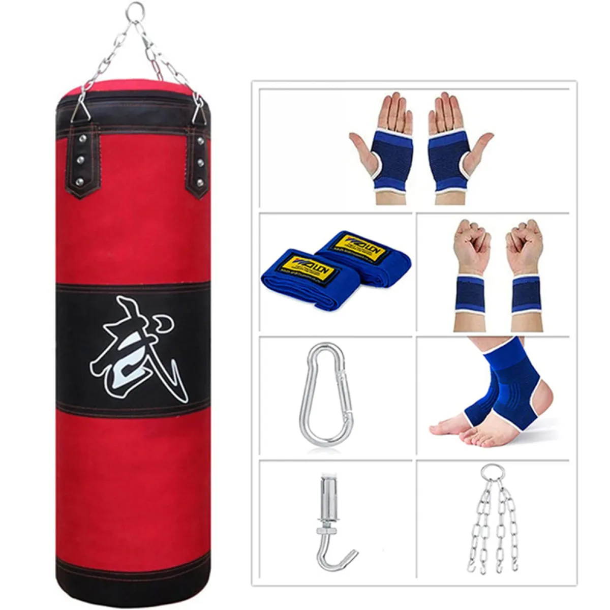 PUREPOWER - Saco de boxeo juego de bolsas pesadas sin relleno-length 120cm