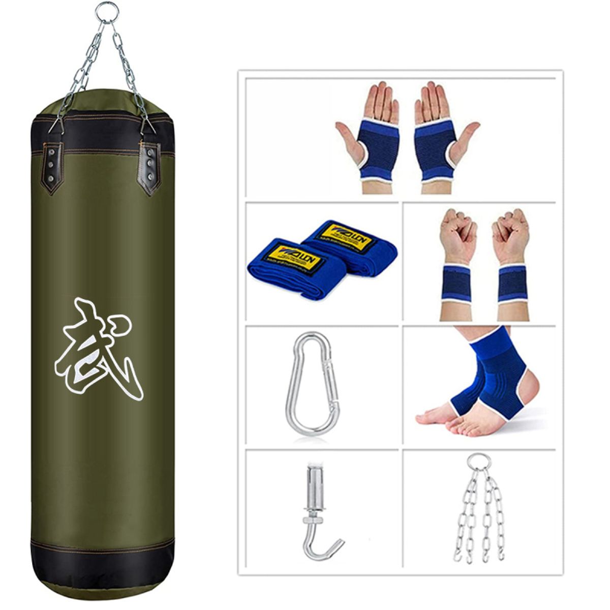 PUREPOWER - Saco de boxeo juego de bolsas pesadas sin relleno-length 60cm