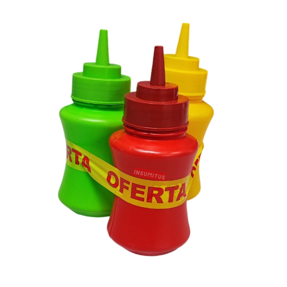 GENERICO - Set 3 Dispensadores de Salsas 350ml