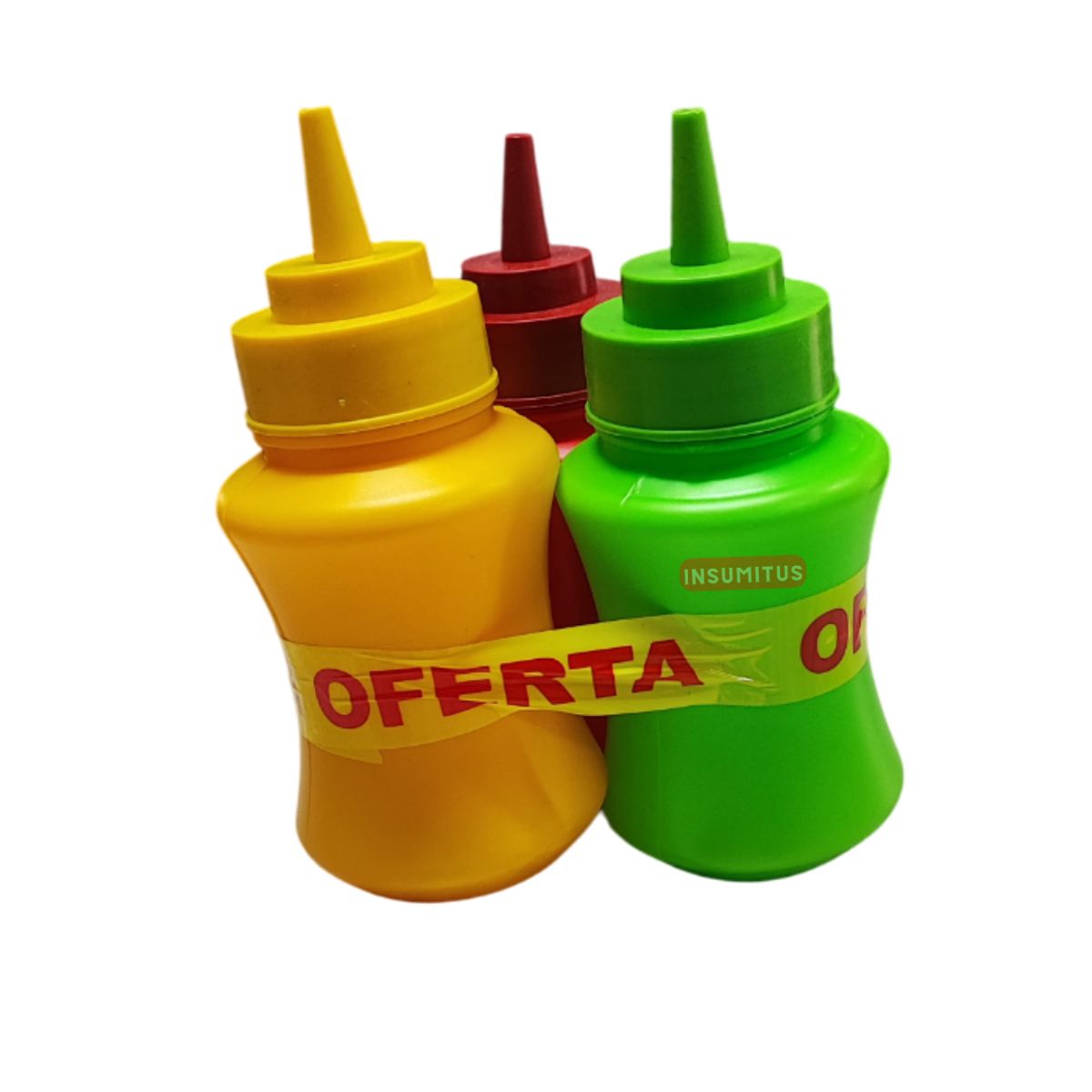 GENERICO - Set 3 Dispensadores de Salsas 350ml